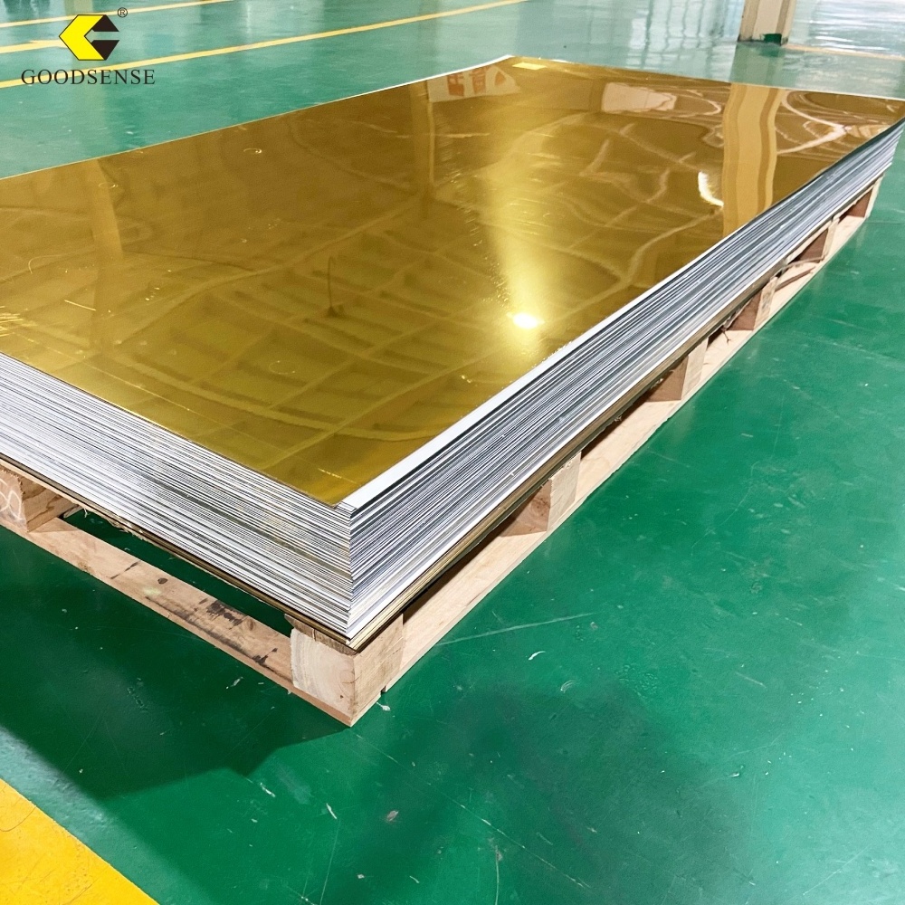 Goodsense Guangzhou Factory Price Pmma Mirrored 4*8ft 1mm 2mm 3mm Gold Mirror Acrylic Plastic Mirror Sheet