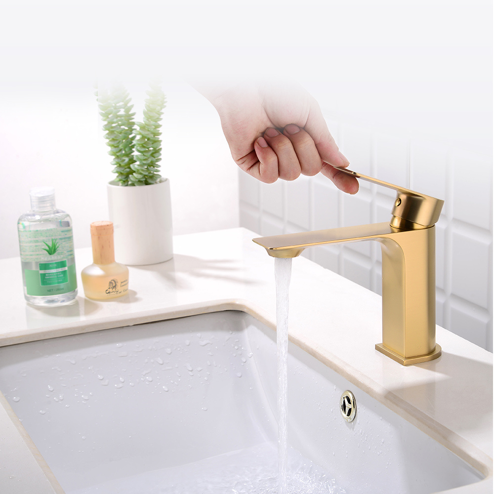 2021 grifo para lavamanos modern bathroom bath upc basin wash hand faucets chrome brass single handle gold faucet