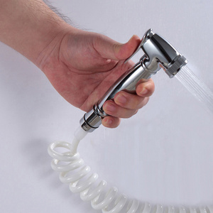 Wholesale Bathroom Brass Muslim Shower Toilet Hot Coll Water Handheld Shattaf Bidet Set with Non-toxic PVC Hose Pipe