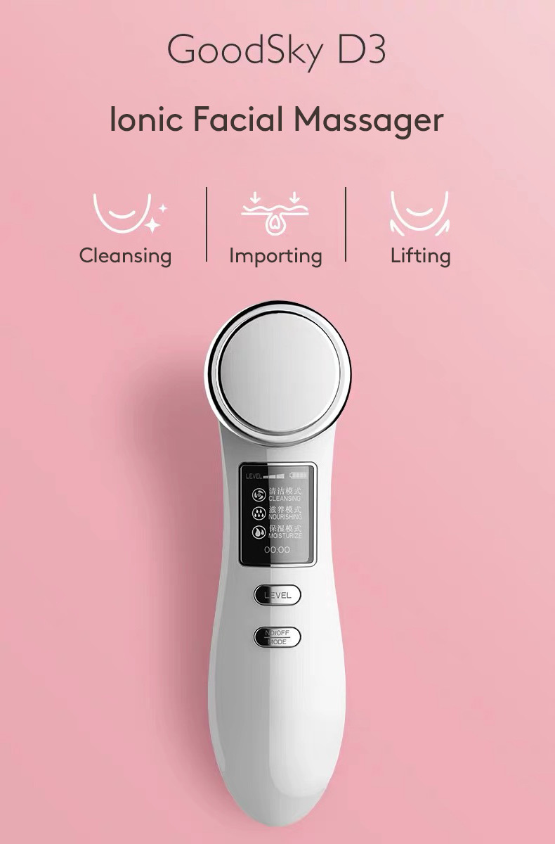 Deep cleansing Lift Skin care Radio Frequency RF Ems Beauty Instrument Face Massager Facial Massage