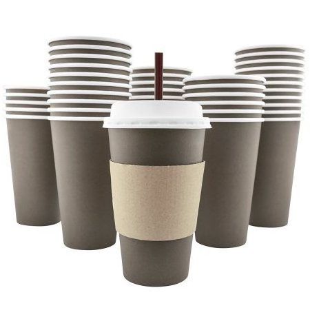 BSCI factory disposable paper cup food contact paper coffee cup with lips and sleeves 7oz 9oz 19oz x-mas paper cup