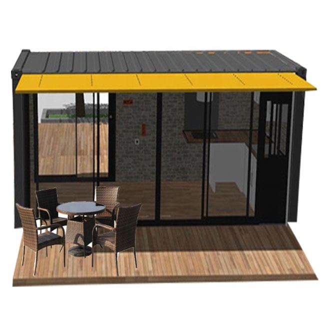 Portable cafe bar house prefabricated mobile coffee container shop