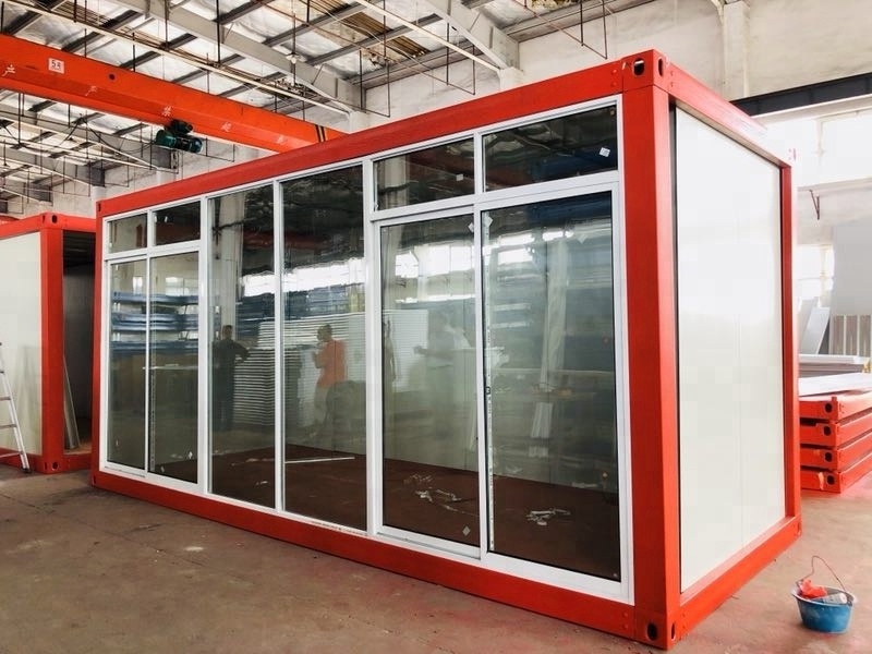 Prefabricated glass house modular prefabricated house container coffee shop