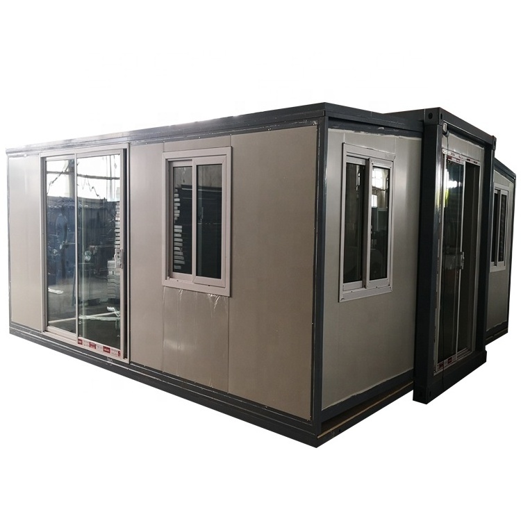 Steel frame building prefab house classic expandable shipping container house