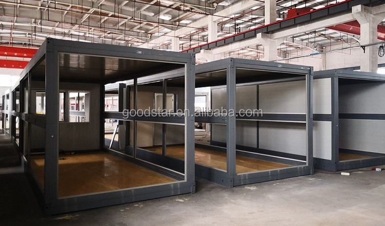 Easily Installing shipping container homes office portable 20 feet folding prefabricated house