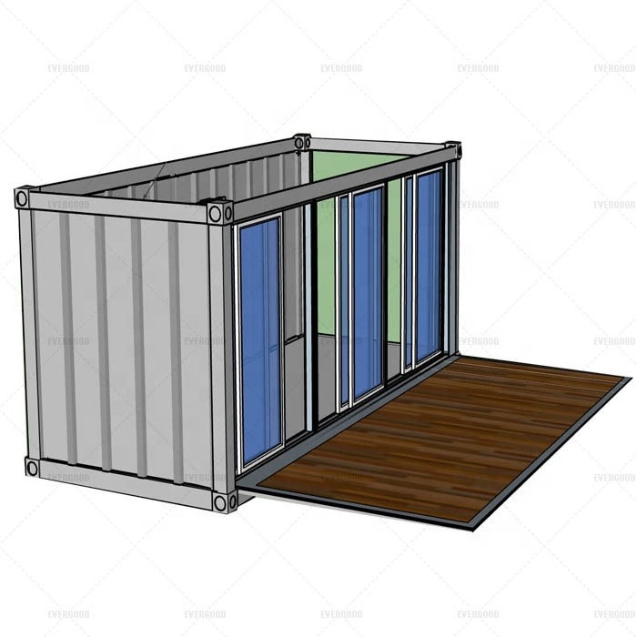 Low cost prefab pop up mobile shop coffee container house