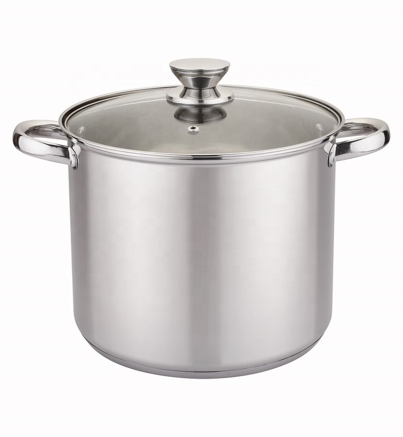 support customization 34cm big Stock Pot  Even Heat Cooking Stock Pot Large Buffet Stainless Soup Pot