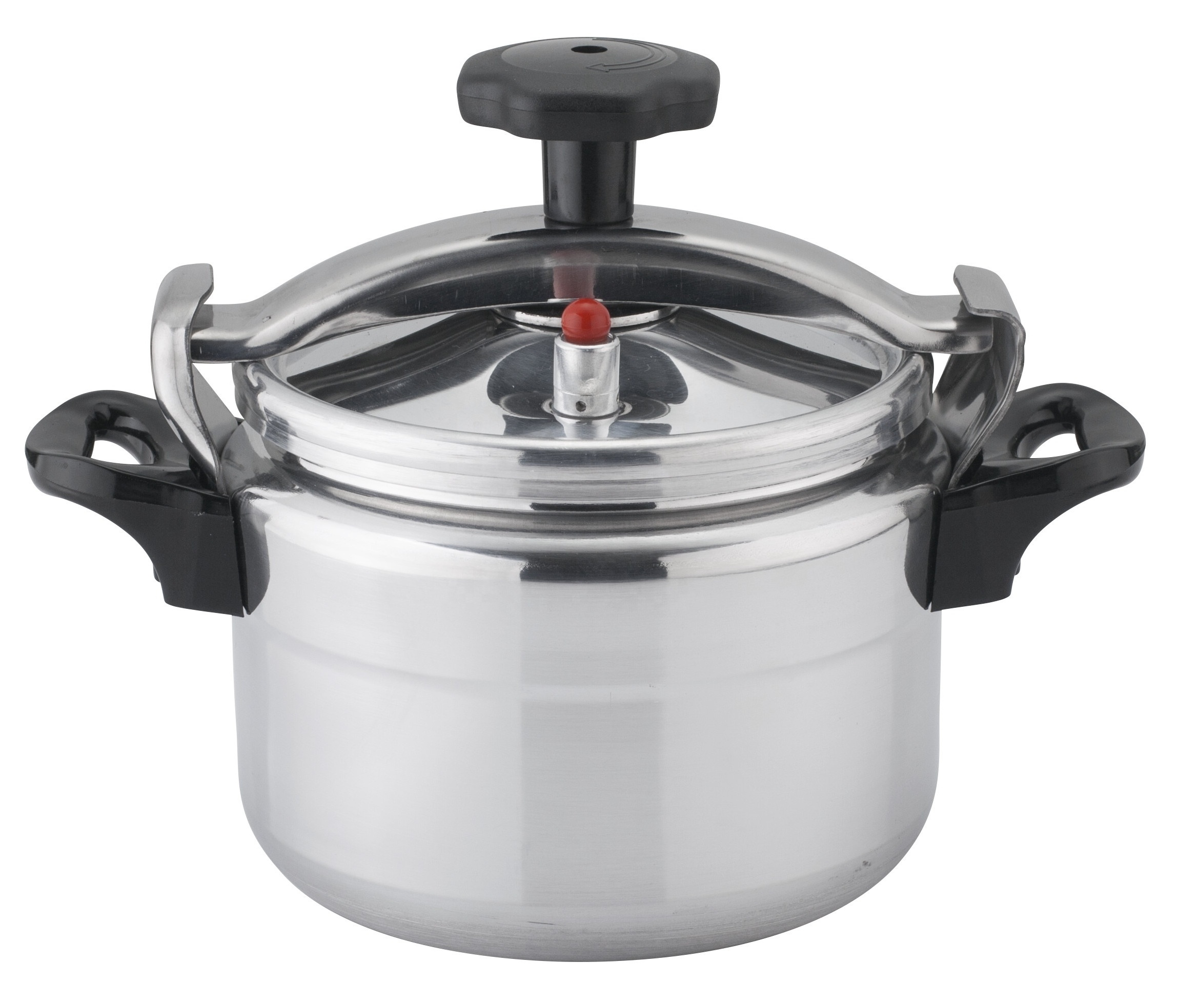 Mirror polished  bakelite handle  commercial aluminum pressure cooker