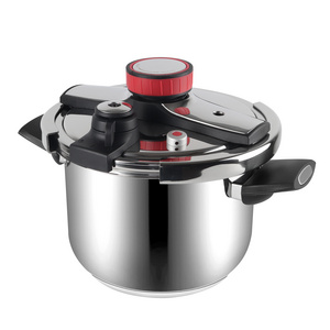 2023 multifunctional stainless steel olla de presion 4 6 8L spring valve gas pressure cooker with handles for all foods