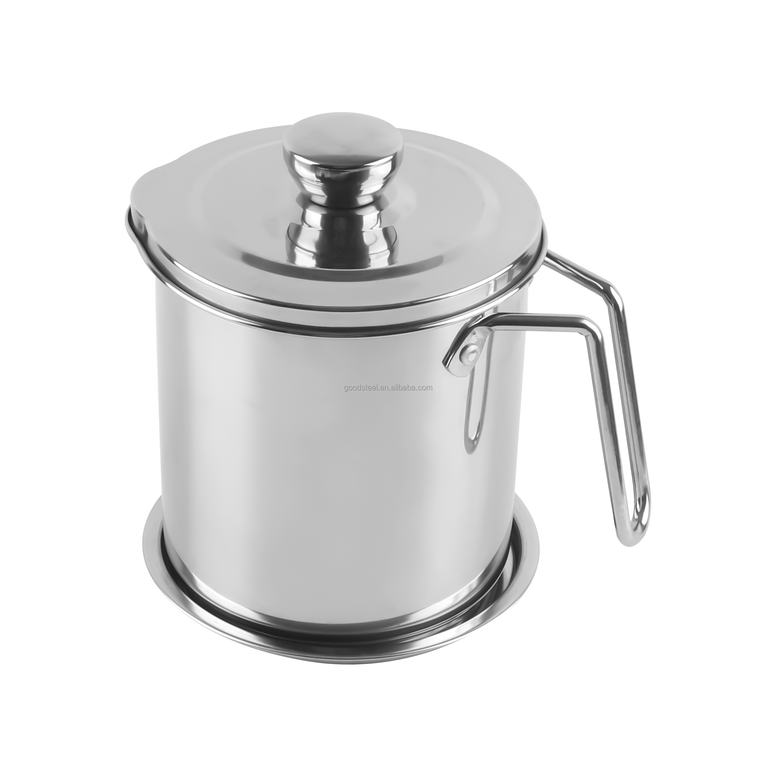 Stainless Steel Oil Pot 1.8L Cooking Oil Filter Pot new arrival with Tempura Fryer