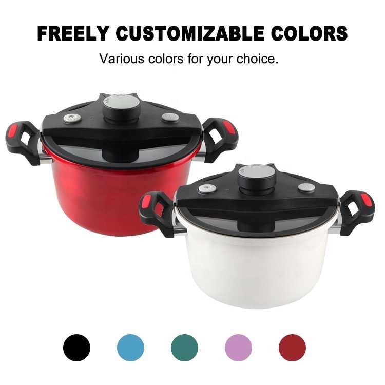 heat resistant coating induction bottom bakelite handle  olla aluminum pressure cooker 6.0L Low Pressure cooker