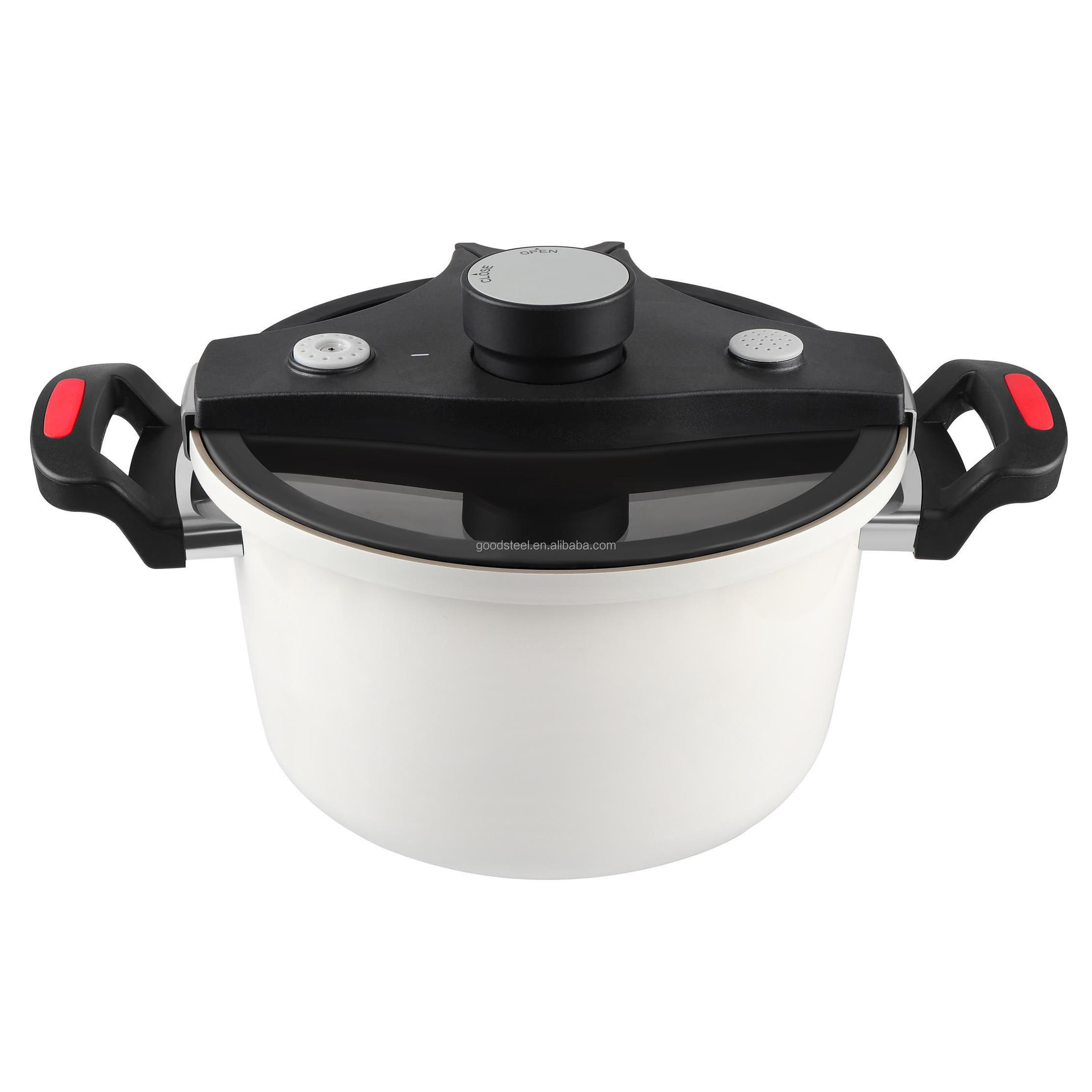 heat resistant coating induction bottom bakelite handle  olla aluminum pressure cooker 6.0L Low Pressure cooker