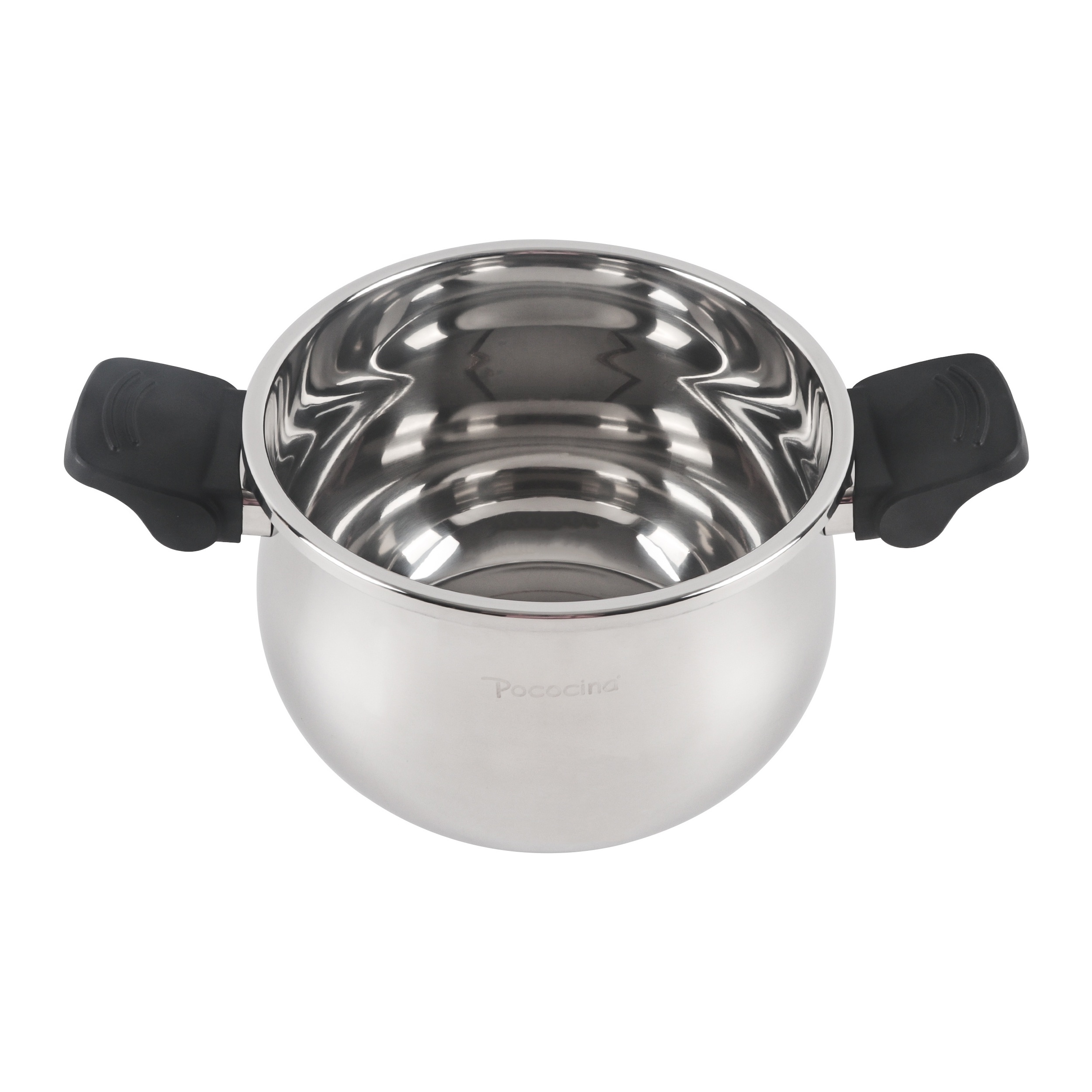 New Arrival Stainless Steel 6L Belly Shape Pressure Cooker Food Grade Aluminum with Bakelite Handle for Gas Induction Stoves