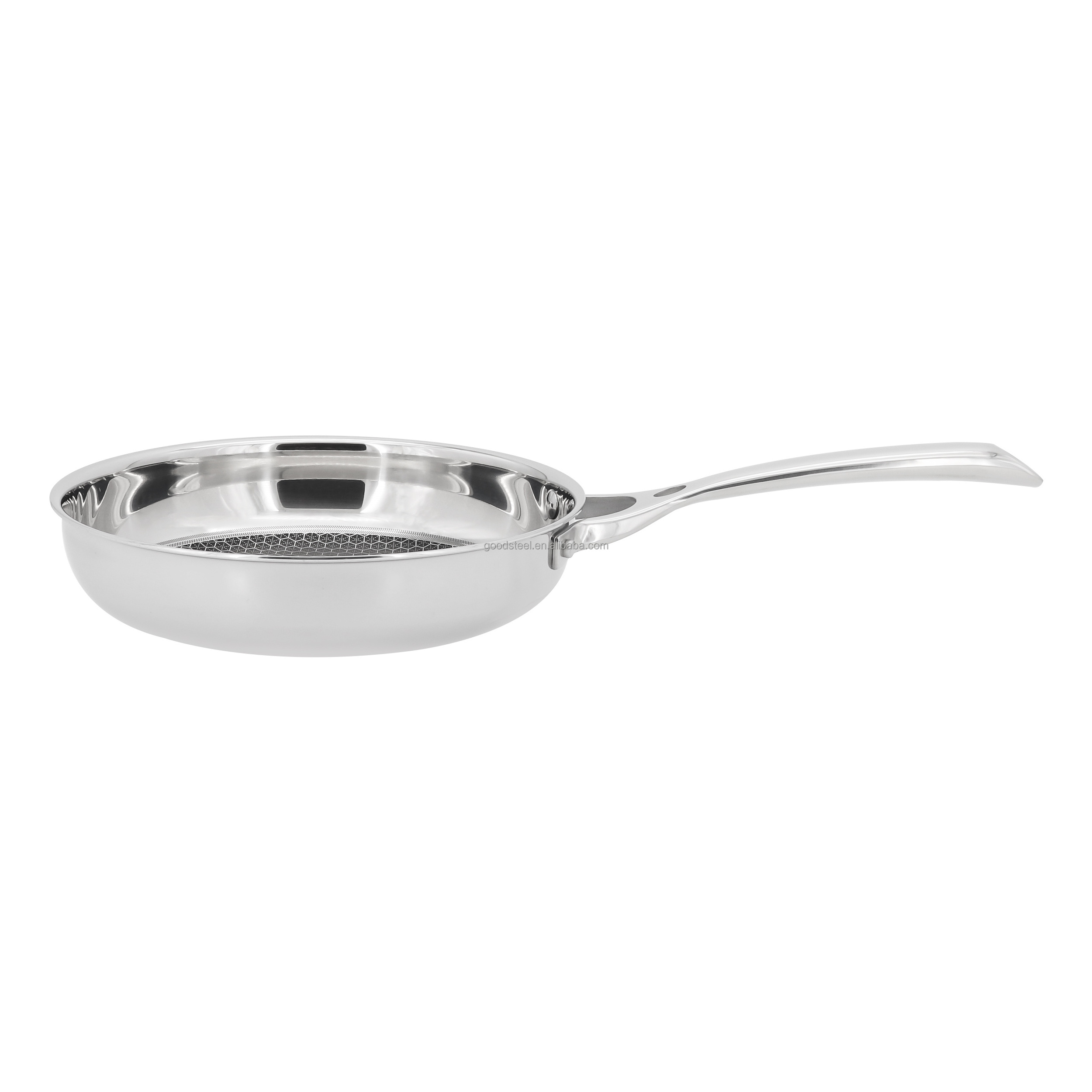 1.9L induction milk saucepan with lid triply steel pan non stick high quality cookware