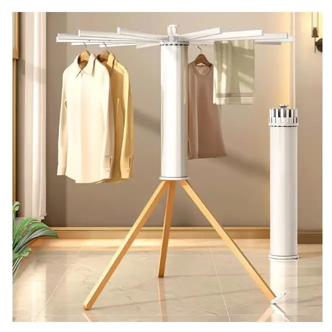 Foldable Tripod Clothes Drying Rack For Balcony Folding invisible octopus hanger Aluminum