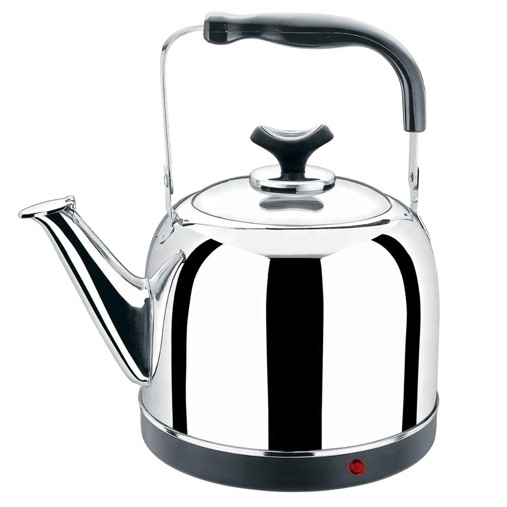 Mirror polish single bottom without switch stainless steel elkedelwater  electric kettle