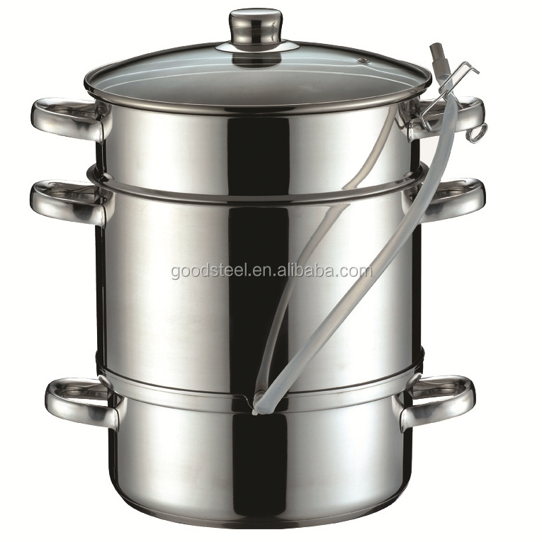 MSF Stainless Steel Fruit Juice Steam pot juicer pot Cooking Pot compatible with all burners including induction