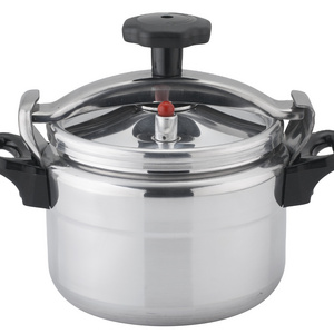 3L - 75L Mirror polished induction bottom aluminum large pressure cooker with heat resistant bakelite handle