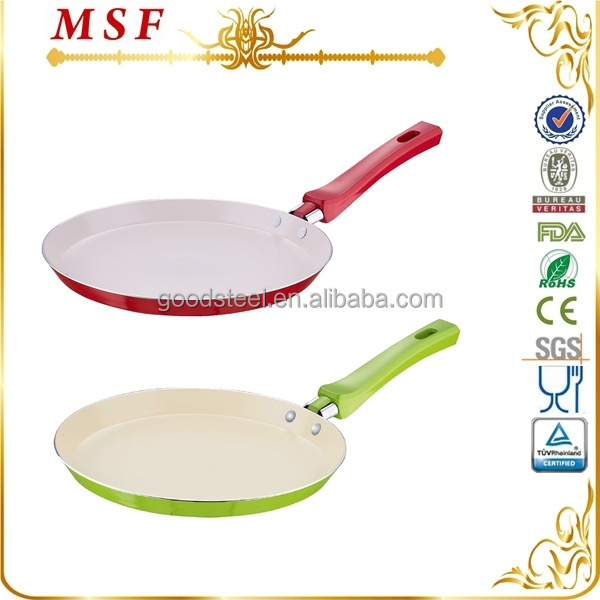 frying pans skillets pressed aluminum non-stick fry pan for pancake with plastic utensil Pococina