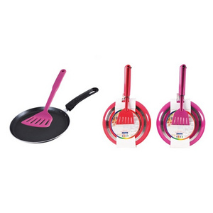 frying pans skillets pressed aluminum non-stick fry pan for pancake with plastic utensil Pococina