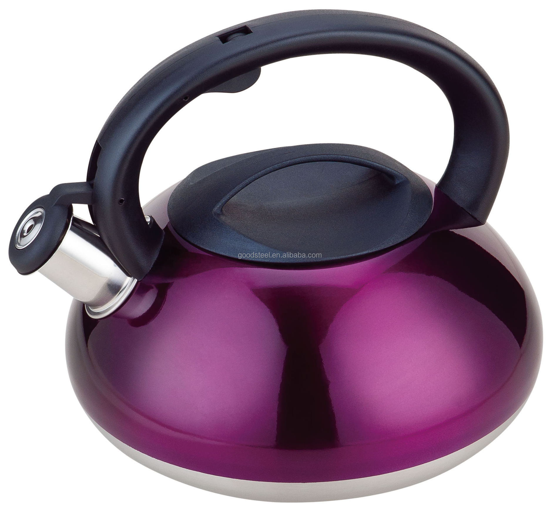 Marble coating Stainless steel whistling kettle 3.0L  sof touch handle