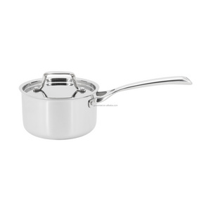 1.9L induction milk saucepan with lid triply steel pan non stick high quality cookware