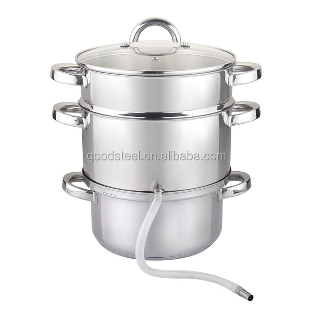 MSF Stainless Steel Fruit Juice Steam pot juicer pot Cooking Pot compatible with all burners including induction