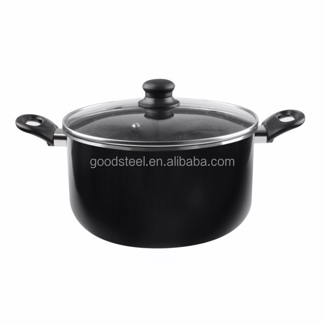 High Quality Kitchen Cookware Casserole Non Stick Cookware Pressed Aluminum Cooking Pot