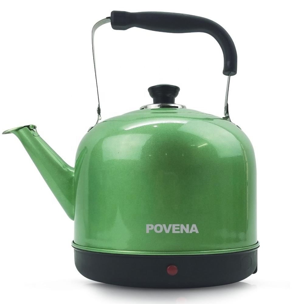 Mirror polish single bottom without switch stainless steel elkedelwater  electric kettle