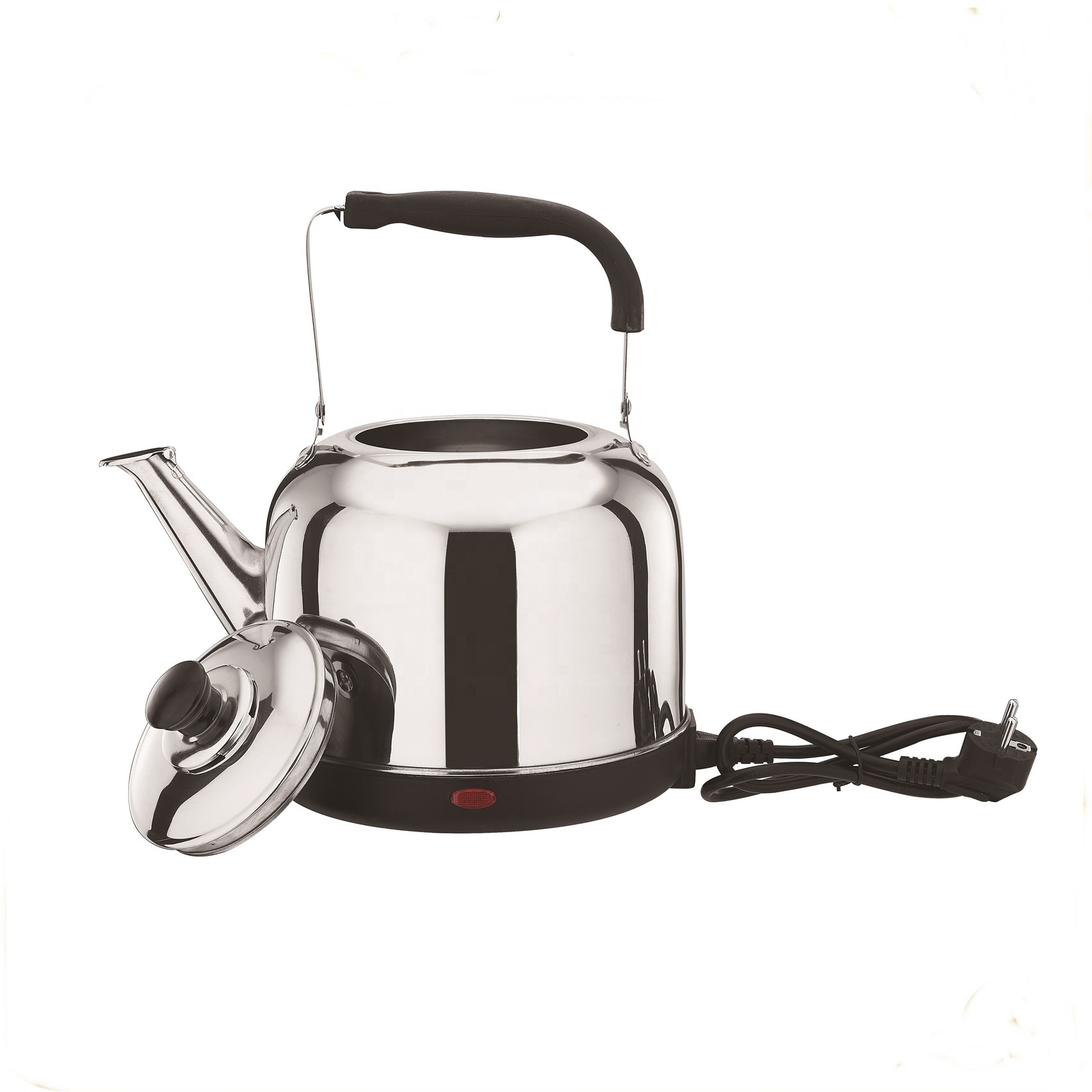 Mirror polish single bottom without switch stainless steel elkedelwater  electric kettle