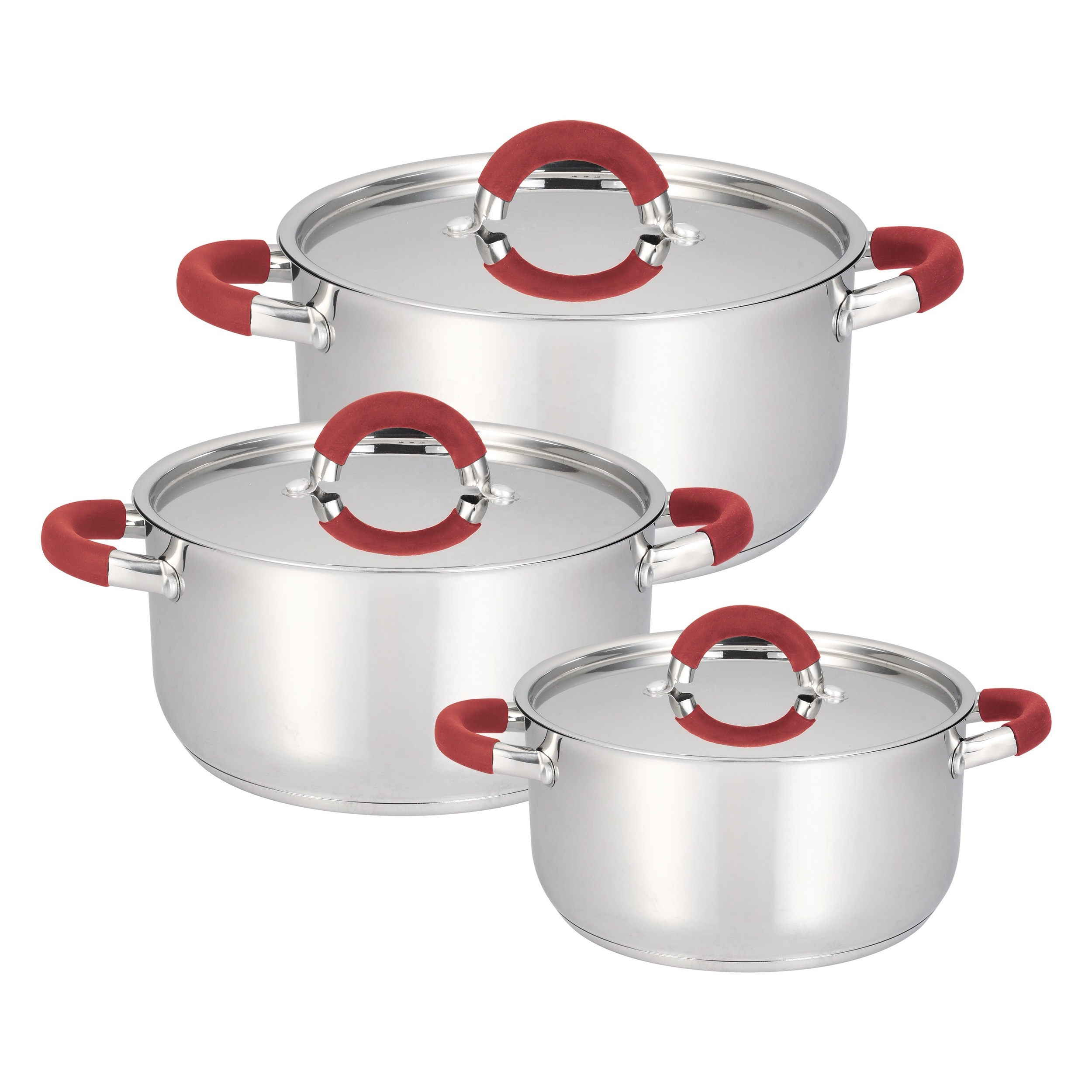 Stainless Steel Pan Set  Soup Stock Cooking Cookware Set Pots