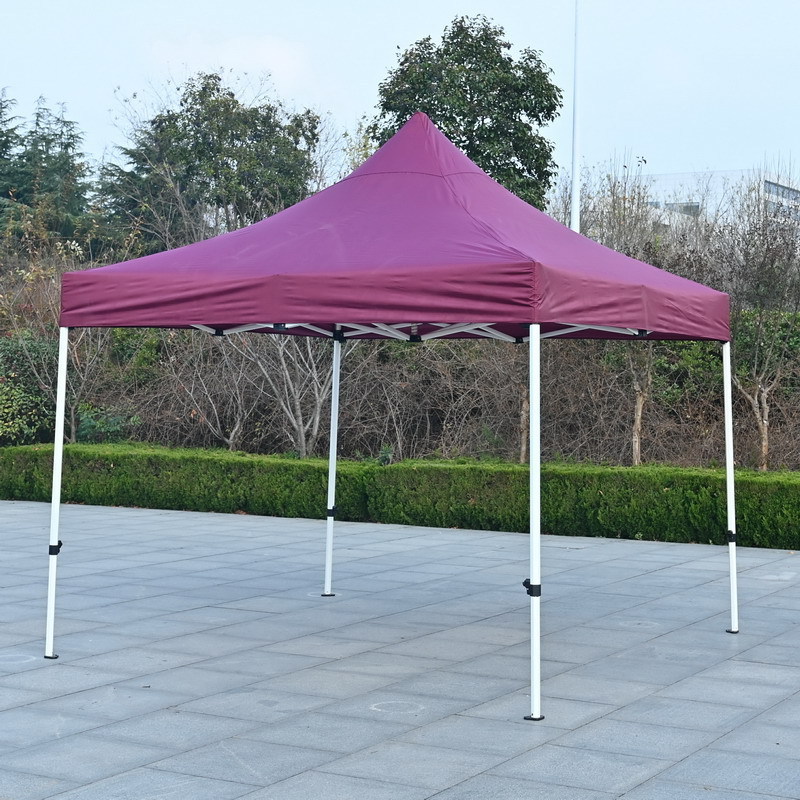 China Qihong 3x3m 10ftx10ft outdoor gazebo pop up canopy trade show tent blue white green black top fabric