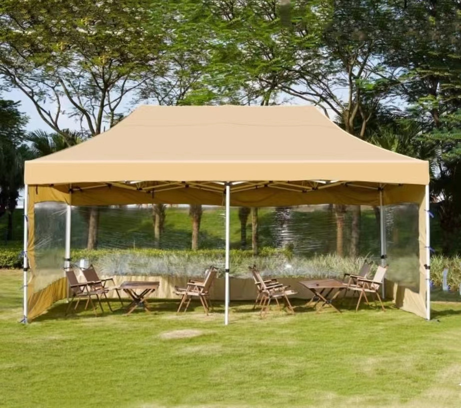 Khaki Blue Red 3x6m pop up Folding bbq grill garden tenda 3x3 10x20 canopy tent gazebo automatico 6x3 with sidewalls