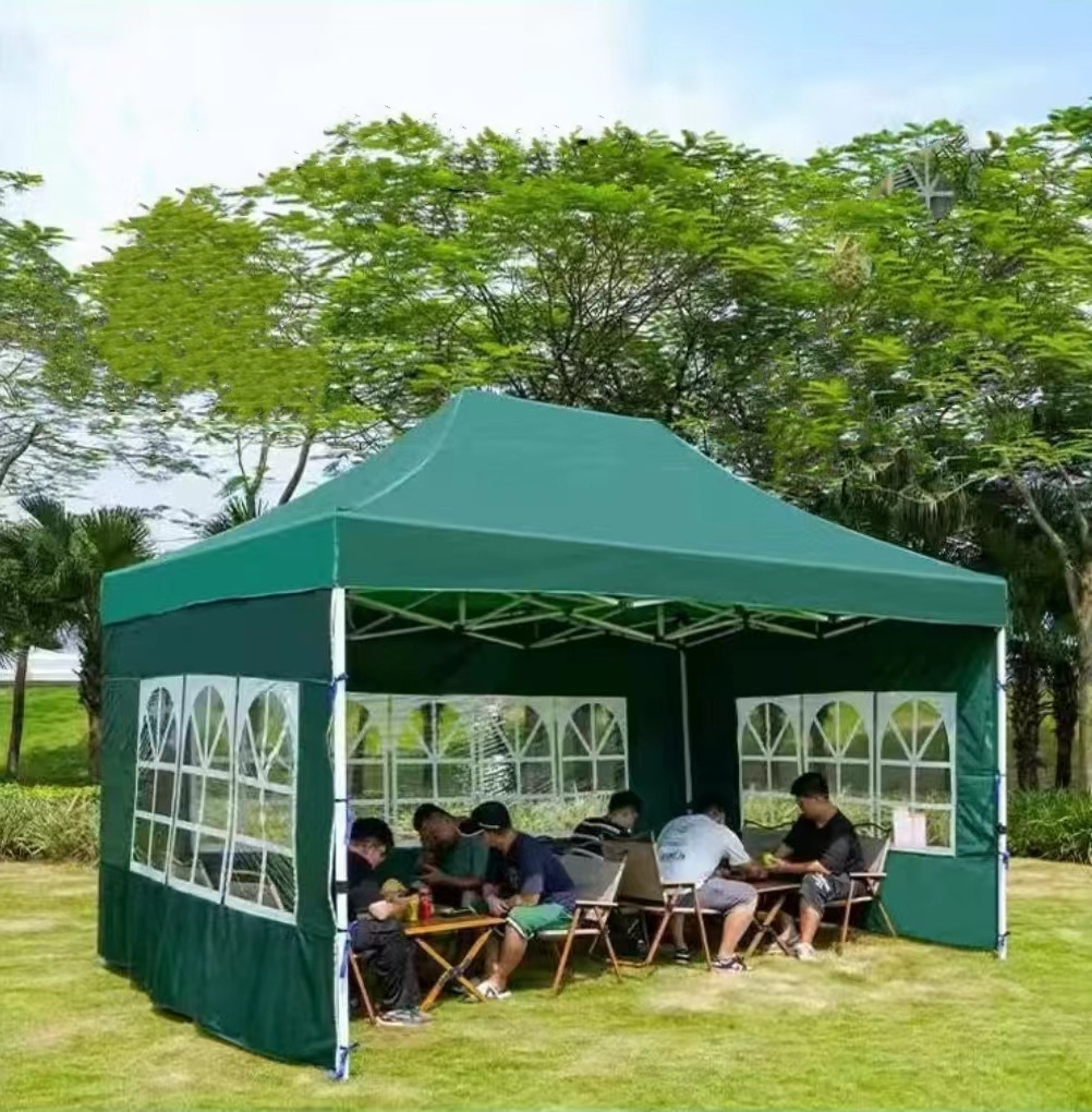 10 X 10 Ft welding frame 10 X 15 folding retractable awning Outdoor Pop-Up Gazebo trade show tent