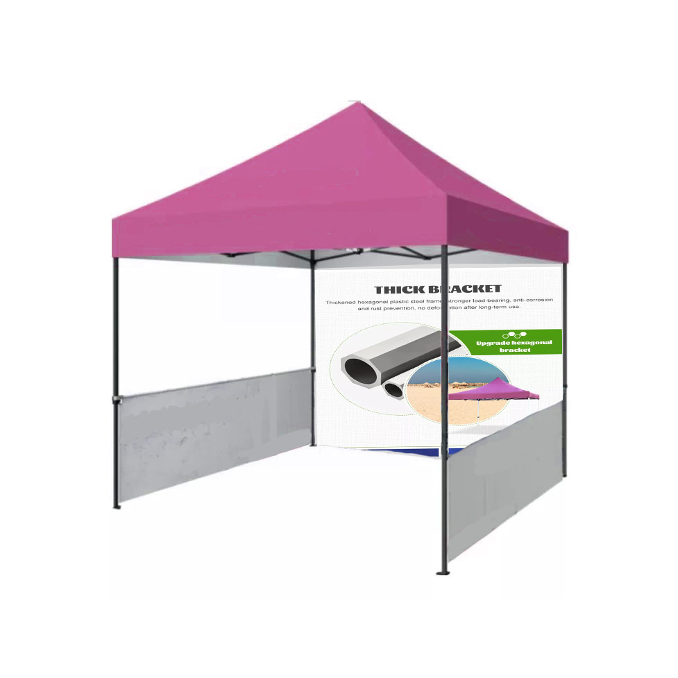 Exhibition Events Tent 10X10 Pop Up Canopy Tent Commercial Portable Awning Tent Replacement With Side Wall