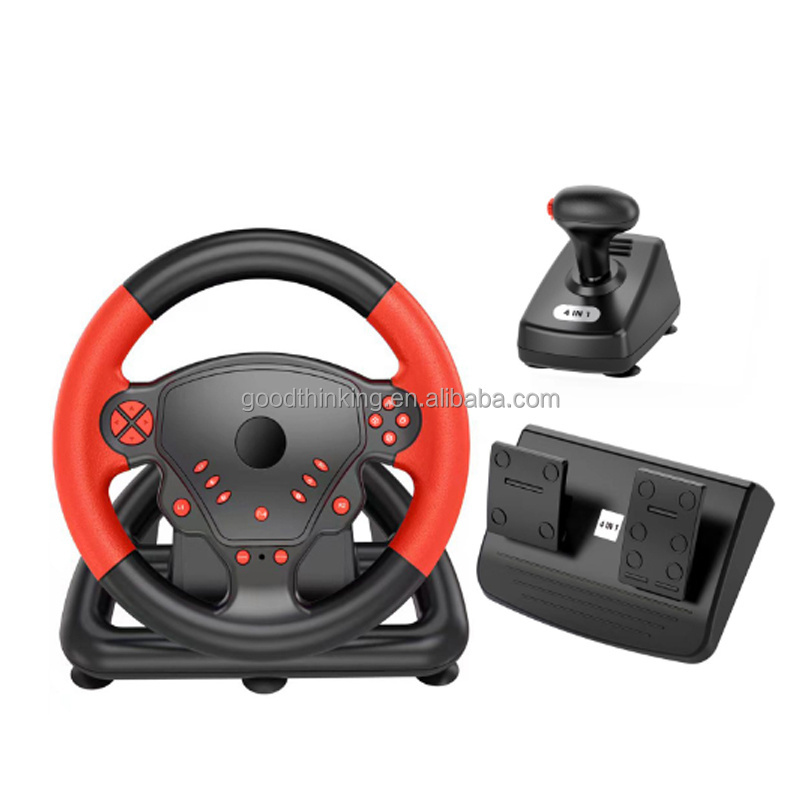 for PS4 For PS3 PC Android phone Smart tv simulation for bluetooth wireless car game controller racing steering wheel