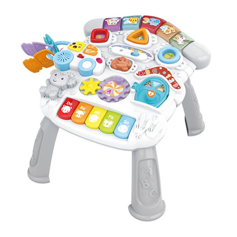 New style baby early education multifunctional interesting 3 in 1 baby walker  trolley learning table toys for kids