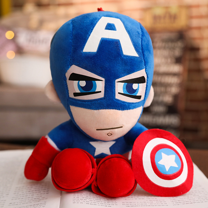 Cheap Wholesale Popular Movie Cartoon Character Dolls Bat Iron Spider Man Super Hero Plush Toys for Kids Gifts