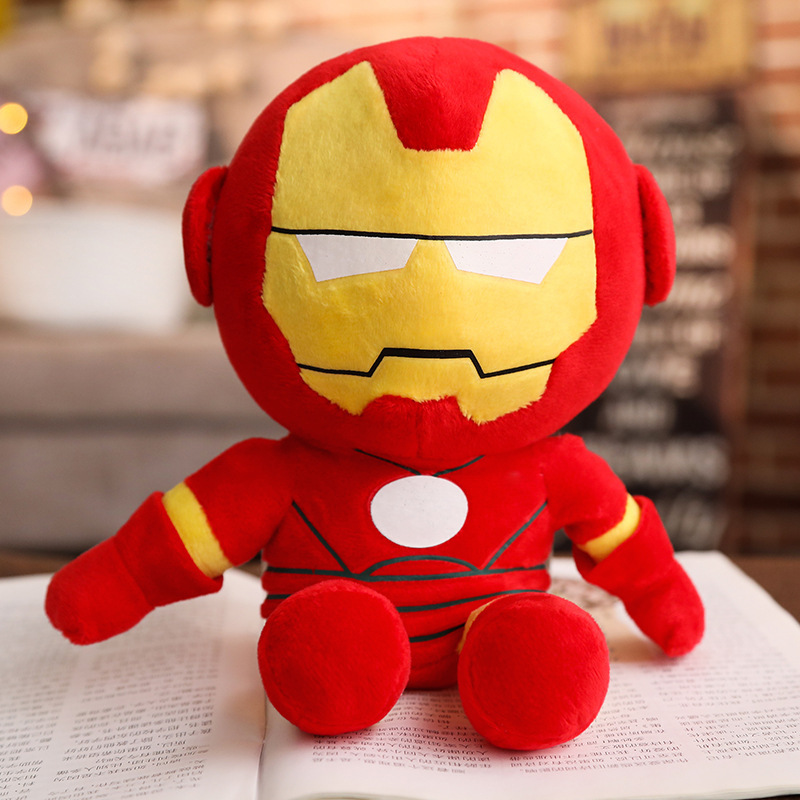 Cheap Wholesale Popular Movie Cartoon Character Dolls Bat Iron Spider Man Super Hero Plush Toys for Kids Gifts