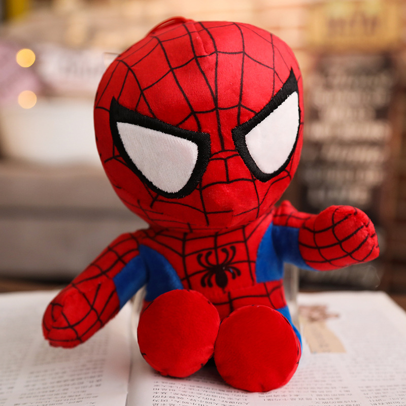 Cheap Wholesale Popular Movie Cartoon Character Dolls Bat Iron Spider Man Super Hero Plush Toys for Kids Gifts