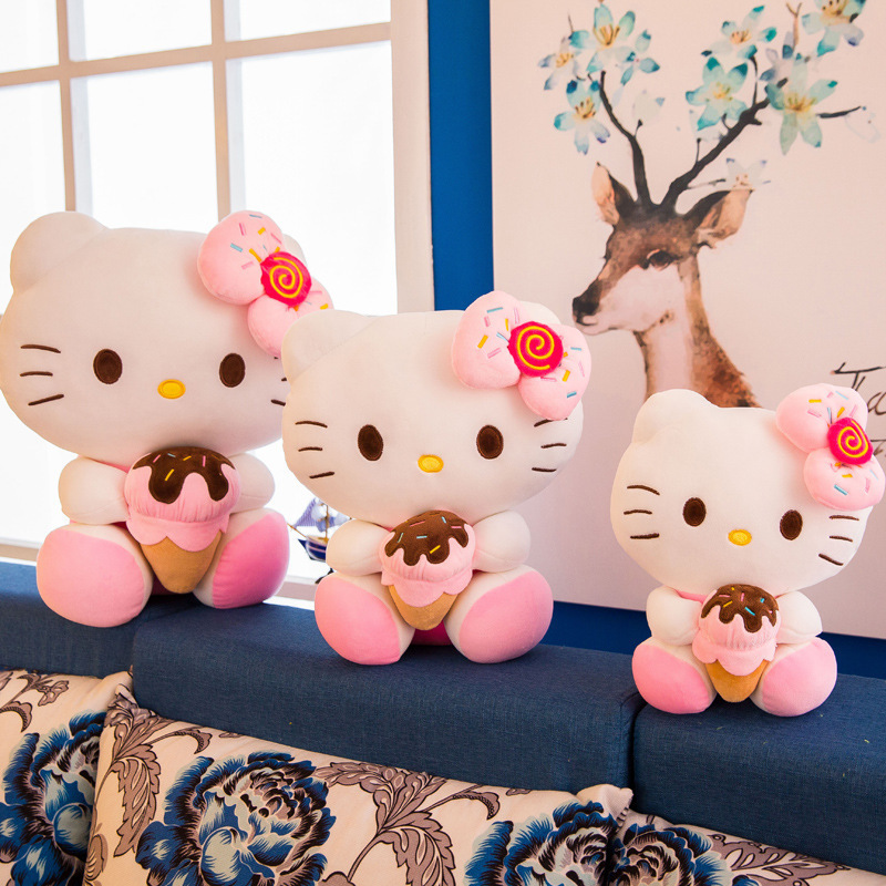 Famous Cartoon Kitty Dolls Best Selling Anime Figure Cartoon Character Plush Toys Kids Girls Gifts