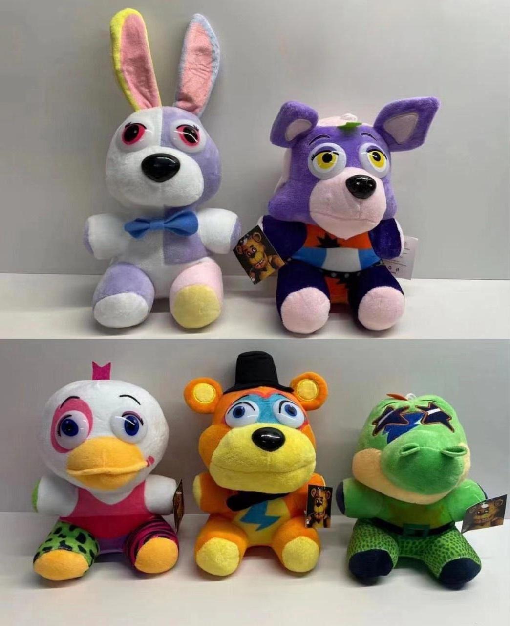 15PCS/PACK 25CM Five Nights Freddy FNAF Dolls Stuffed FANF Sundrop Plush Toy Sofa Cushion Pillow Claw machine Toys