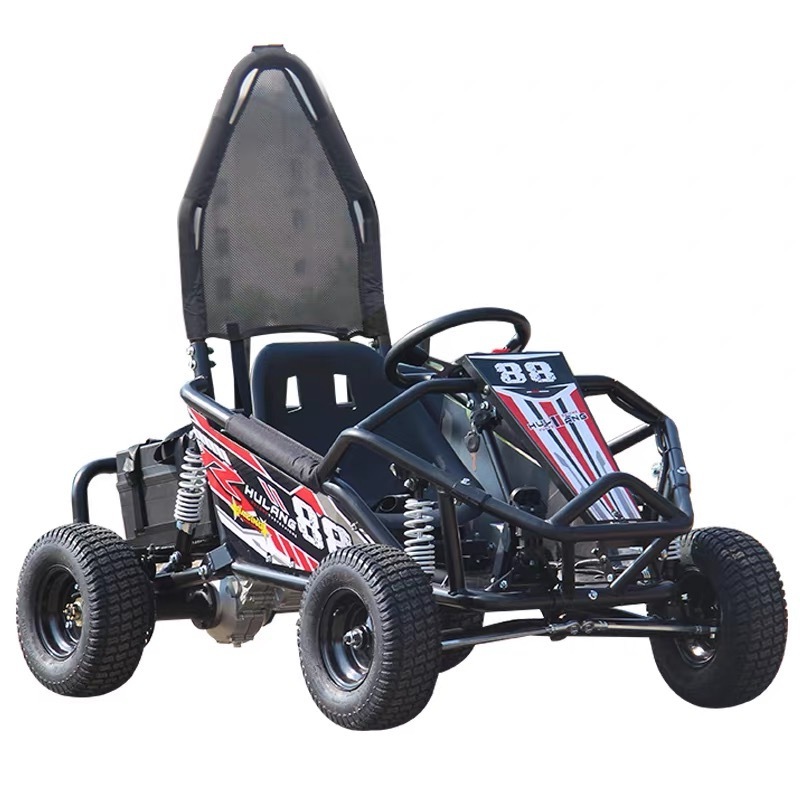 Cheap Sale Mini kids Go Kart 500W48V Brushless Motor Electric Go Kart for Yellow Dirt Road