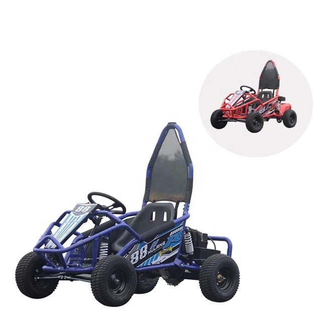 Cheap Sale Mini kids Go Kart 500W48V Brushless Motor Electric Go Kart for Yellow Dirt Road