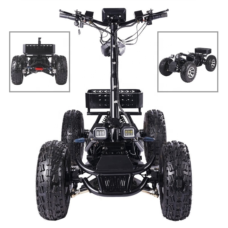 Powerful adults quads 6000W 60V Electric ATVs 4 wheel Quad Bike adult ATV with lithium battery for sale