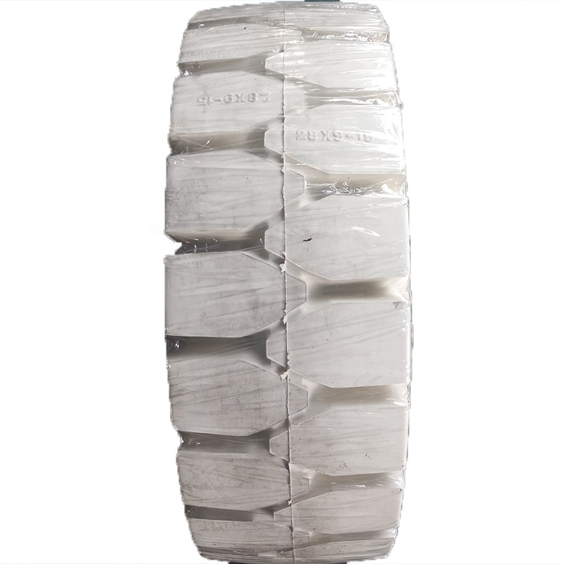 best quality 28X9-15 6.00-9 solid rubber non marking white tires sale