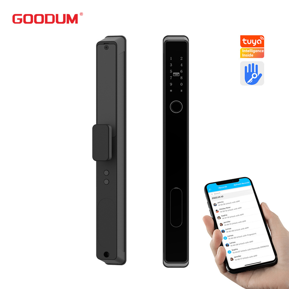 Goodum Security Digital Keyless Gate TTlock Wifi Smart Home Door Locks Tuya App Automatically Fingerprint Door Lock