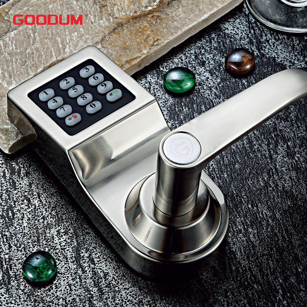 Goodum shenzhen small smart bluetooth apartment security intelligent bedroom combination door lock