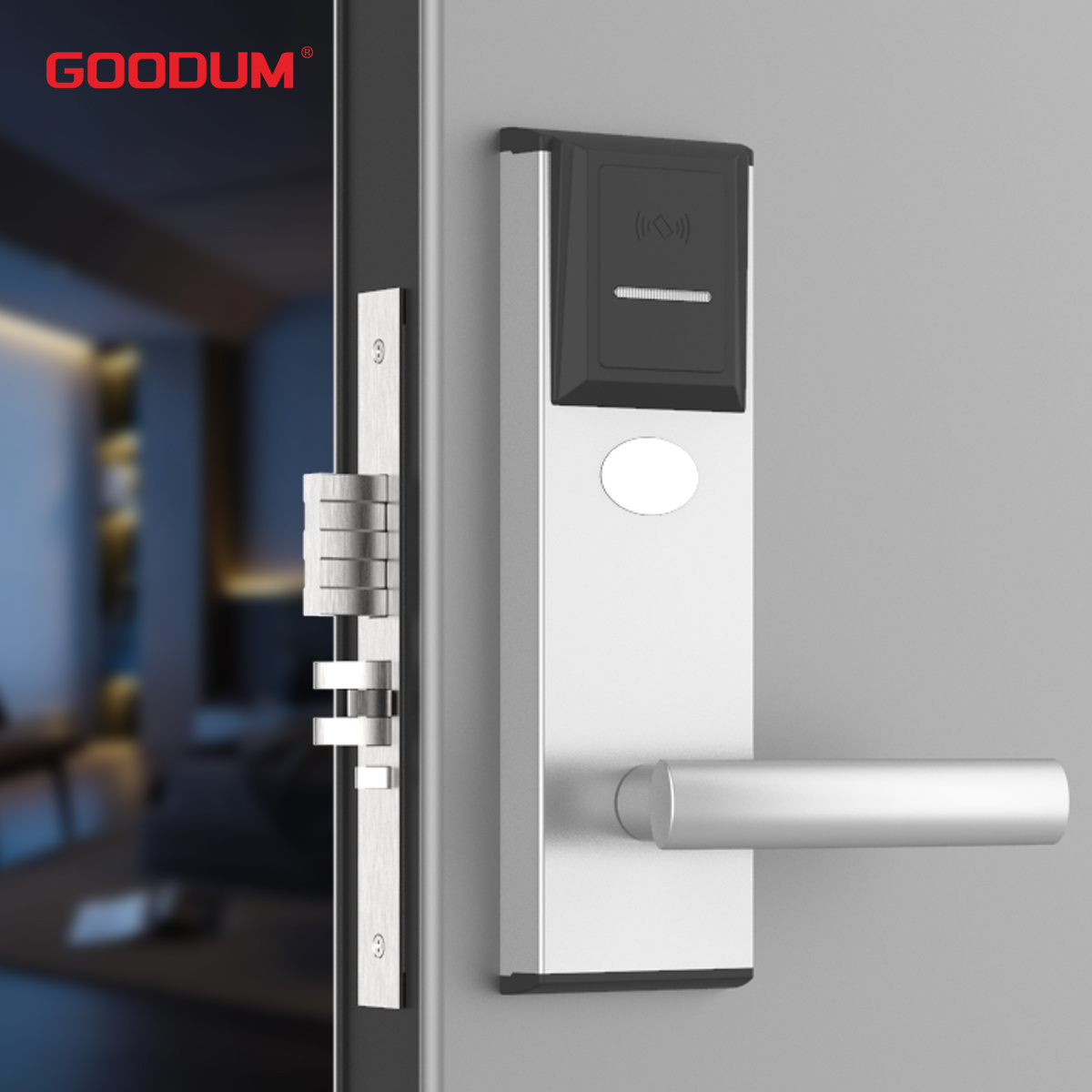 GOODUM Electronic handles hotel lock smart card reader door lock