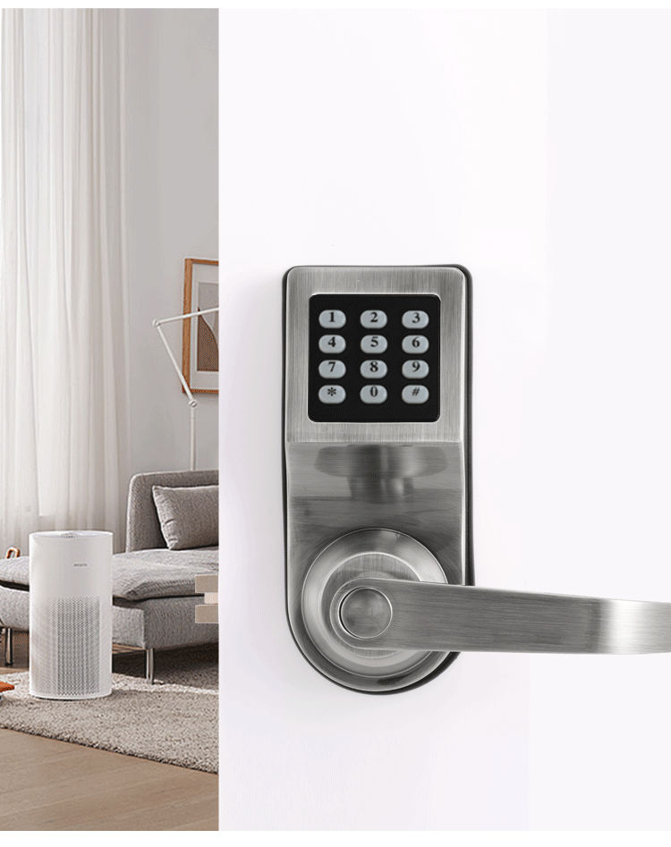 Goodum China's Smart Keyless Electronic Cylinder Lock Digital Card Security System Keypad with WiFi Cloud Data Storage